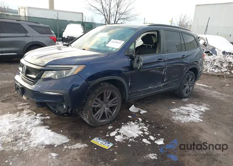 2022 Honda Pilot Awd Sport z USA, uszkodzony, nr VIN 5FNYF6H30NB046729